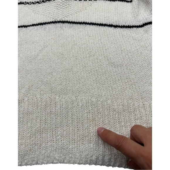 Brochu Walker Sasha Striped Vee Sweater - Picture 8 of 16